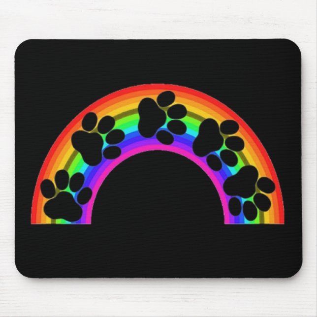 Mousepad Tass på ett regnbåge Musmatta (Framsidan)