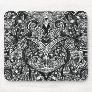 Mousepad teckningblommigt musmatta
