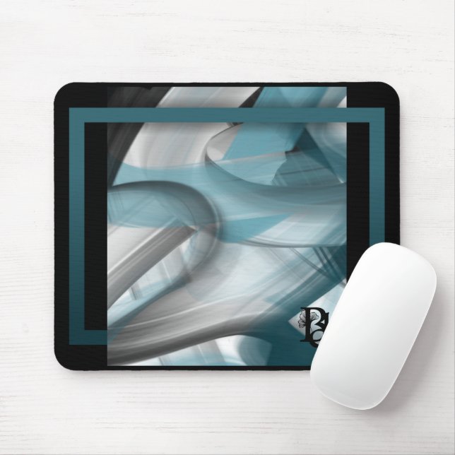 Mousepad Trend Abstrakt Art Blue Ocean Musmatta (Med mus)