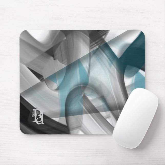 Mousepad Trend Abstrakt Art Blue Ocean Musmatta (Med mus)