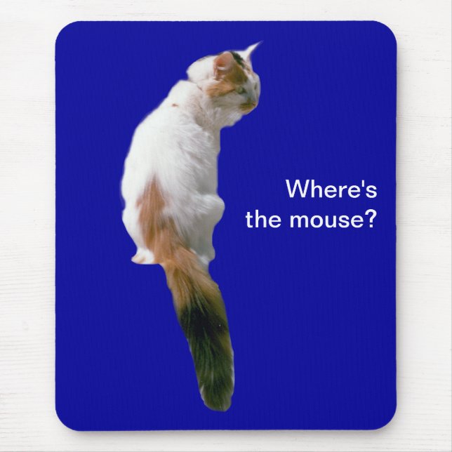 Mousepad - var är musen? musmatta (Framsidan)