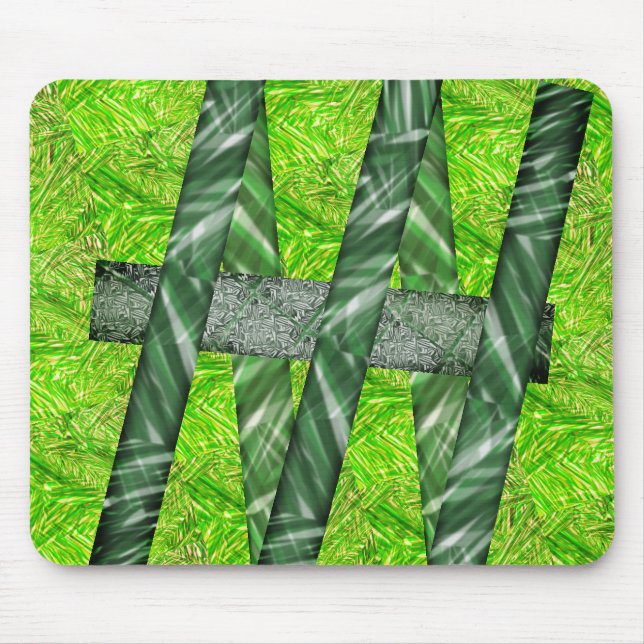 MousePad verde amarelado com riscos e traços verde Musmatta (Framsidan)