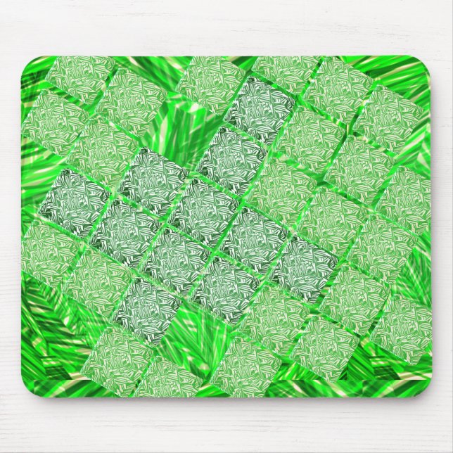 MousePad verde chamativo com quadrados e 'falha' Musmatta (Framsidan)