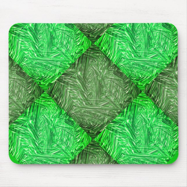 Mousepad verde falsa grama ou folhas de coqueiro musmatta (Framsidan)