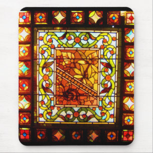 Mousepad-Vintage målat glass Art-16 Musmatta