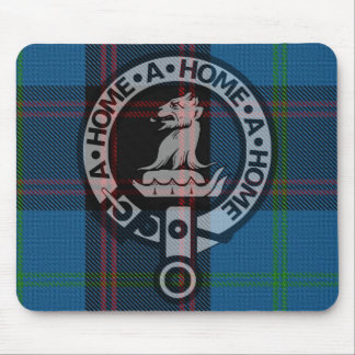 Mousepad with Clan Home Crest and Ancient Tartan Musmatta