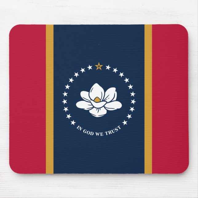 Mousepad with Flag of Mississippi State, USA Musmatta (Framsidan)