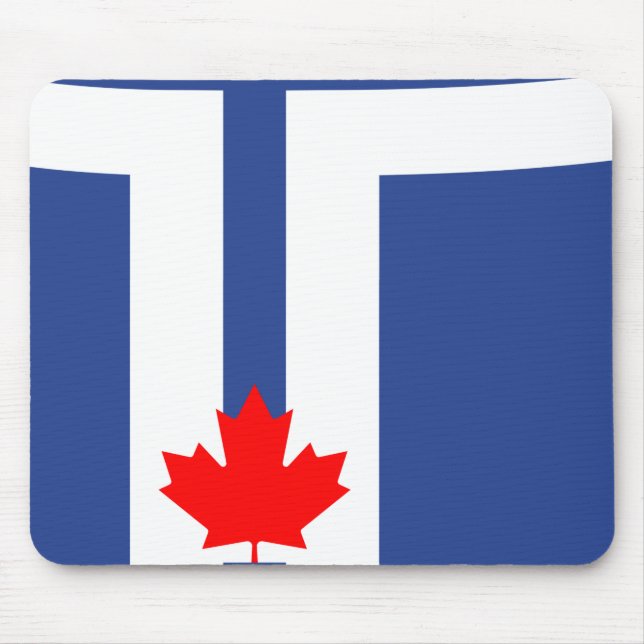 Mousepad with Flag of Toronto, Canada Musmatta (Framsidan)