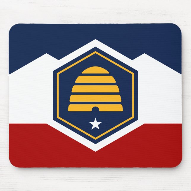 Mousepad with Flag of Utah, USA Musmatta (Framsidan)