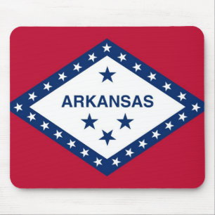 Mousepad with Flagga of Arkansas State - USA Musmatta