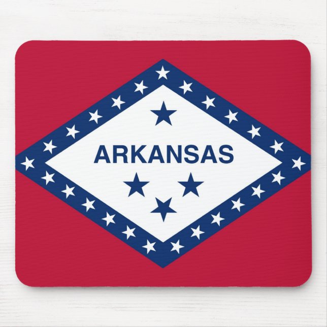 Mousepad with Flagga of Arkansas State - USA Musmatta (Framsidan)