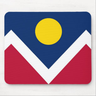 Mousepad with Flagga of Denver, Colorado - USA Musmatta