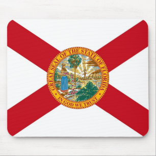 Mousepad with Flagga of Florida State - USA Musmatta