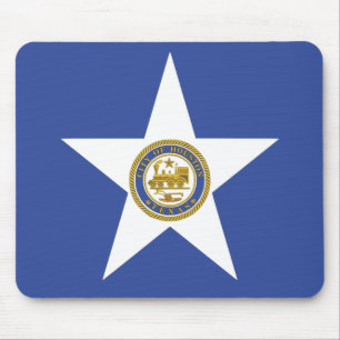 Mousepad with Flagga of Houston, USA Musmatta