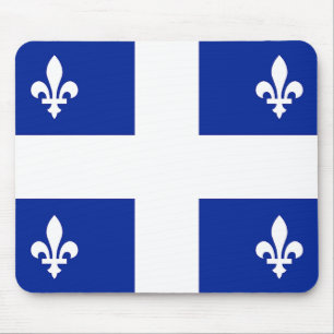 Mousepad with Flagga of Quebec, Kanada Musmatta