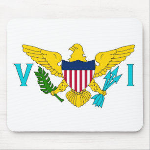 Mousepad with Flagga of Virgin Islands - USA Musmatta