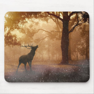 Mousepad with Hjort / Mousepad Hirsch Musmatta