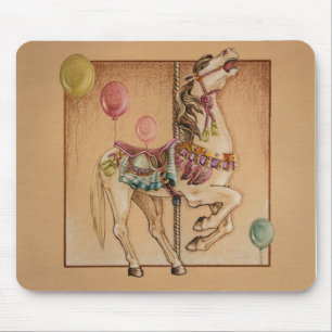 Mousepads - Lycklig Horse Carousel Musmatta