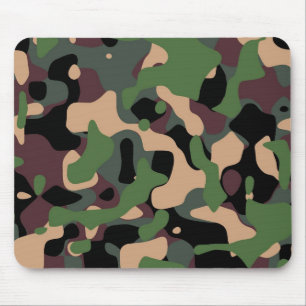 Mousepads med en militär kamouflagedesign musmatta