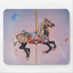 Mousepads - Petaluma Carousel Horse 1 Musmatta