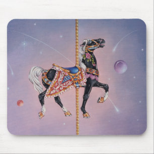 Mousepads - Petaluma Carousel Horse 2 Musmatta