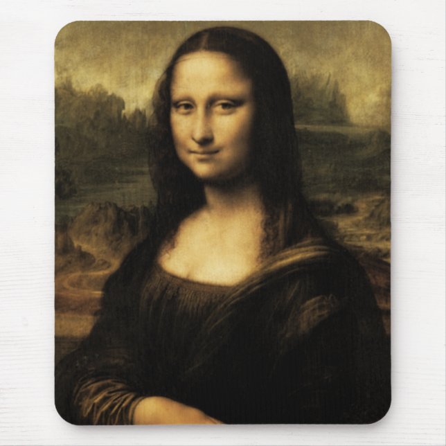 Mousepads Vintage Art Monalisa Large Musmatta (Framsidan)
