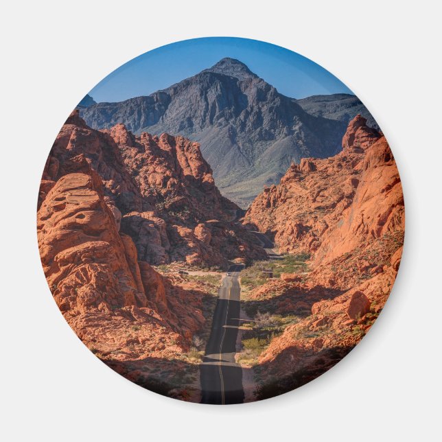 Mouses Tank Road - Fire Valley - Nevada Magnet (Framsidan)