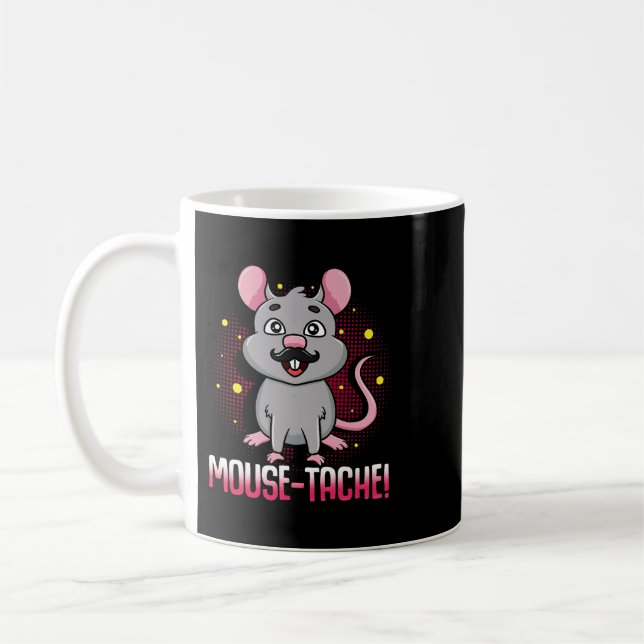 MouseTache 2Pet Rat eller Mouse som sött husdjur 2 Kaffemugg (Vänster)