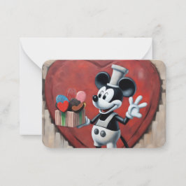 Mousey Valentindagen Anteckningskort