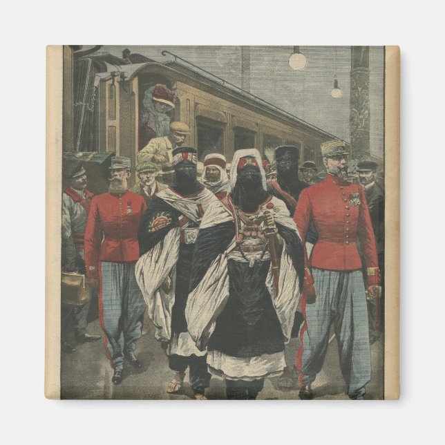 Moussa Ag Amastane anländer till Paris Magnet (Framsidan)