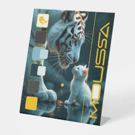 MOUSSA PEDESTAL SIGN