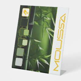 MOUSSA PEDESTAL SIGN