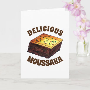 Moussaka Greece Mediterranean Food Eggplant Potato Kort