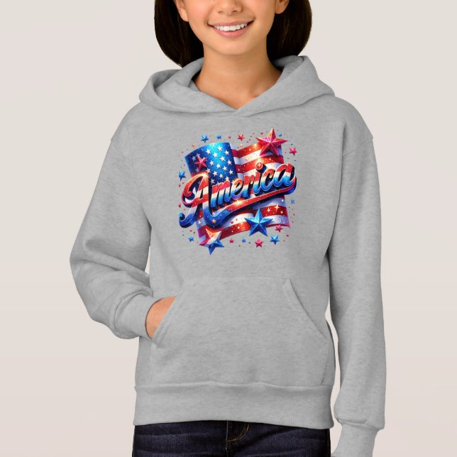 mousserande Amerika T Shirt (Framsida)