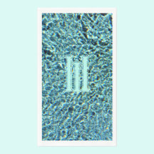 Mousserande Aqua Blue Turcos med Monogram