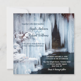 Mousserande artiklar Inbjudan till vinter-bröllop