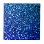 Mousserande blå glittery Ombre Teal Color 2025 Kakelplatta<br><div class="desc">Designad med glitterblåblå bakgrund med blå och blå skuggor!!!</div>
