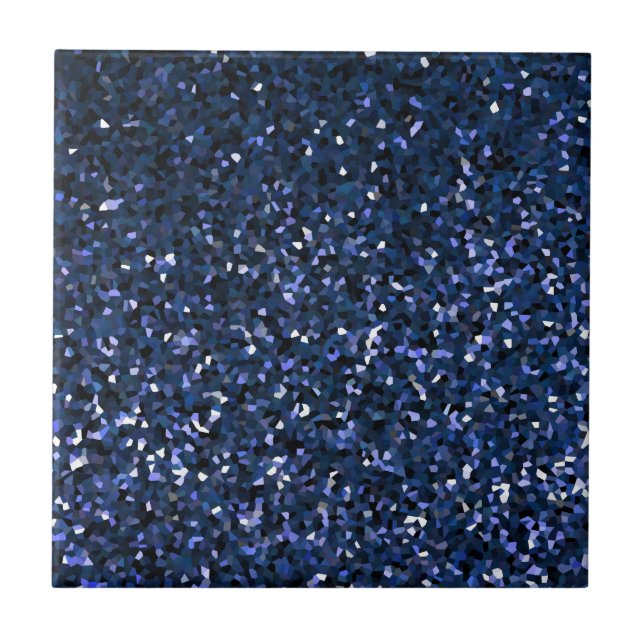 Mousserande Blue Glittery Ombre Teal Colorful Gift Kakelplatta (Framsidan)