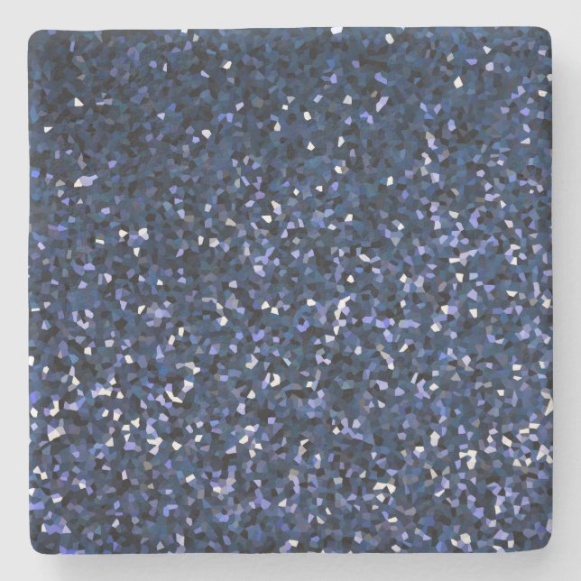 Mousserande Blue Glittery Ombre Teal Colorful Gift Stenunderlägg (Framsidan)