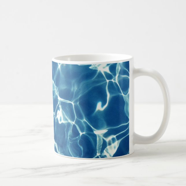 Mousserande Blue Vatten Kaffemugg (Höger)