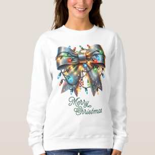 Mousserande Bow med julklapp Ljus T Shirt