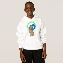 mousserande bunny i grönt och blå T Shirt