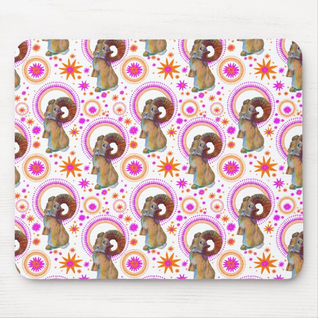 Mousserande bunny i Orange och stift Musmatta (Framsidan)