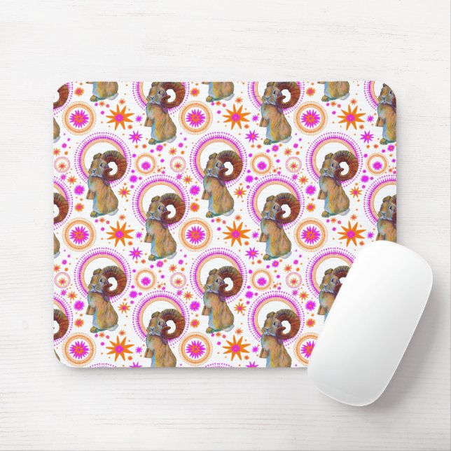 Mousserande bunny i Orange och stift Musmatta (Med mus)