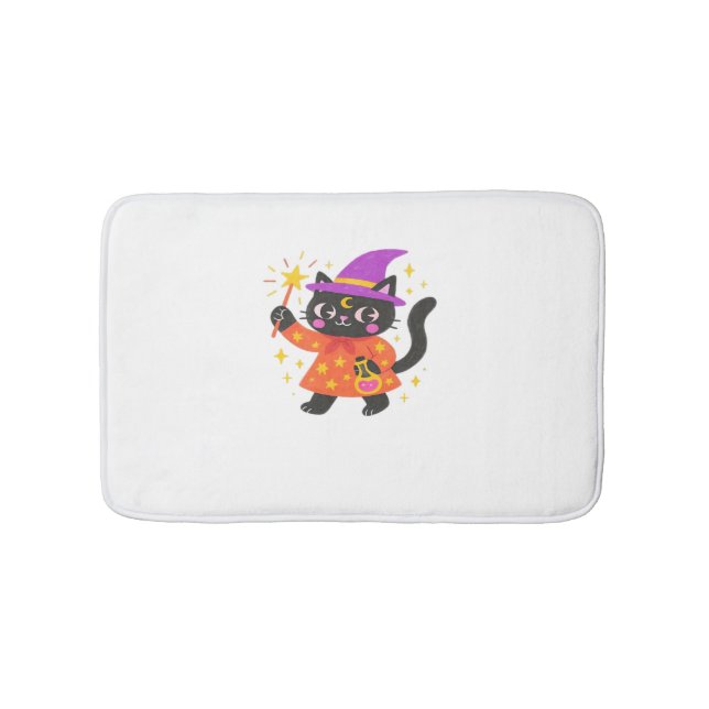 Mousserande Celestial Kattunge Witch Classic T-Shi Badrumsmatta (Framsidan)