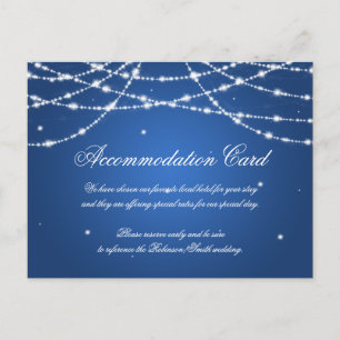 Mousserande elegant String Blue Vykort