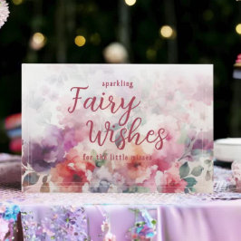 Mousserande Fairy Önskemål Fairycore Garden Birthd Gästböcker