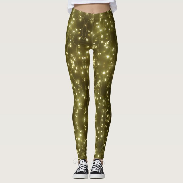 Mousserande Golden Ljus Legging (Framsida)