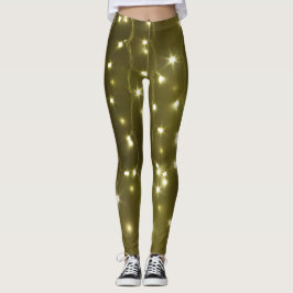 Mousserande Golden String of Ljus Legging
