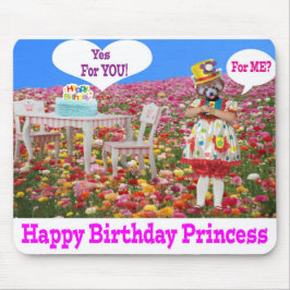 mousserande. Grattis på födelsedagen Princess. Musmatta
